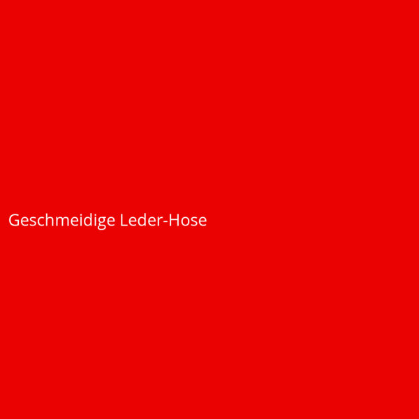 Geschmeidige Leder-Hose