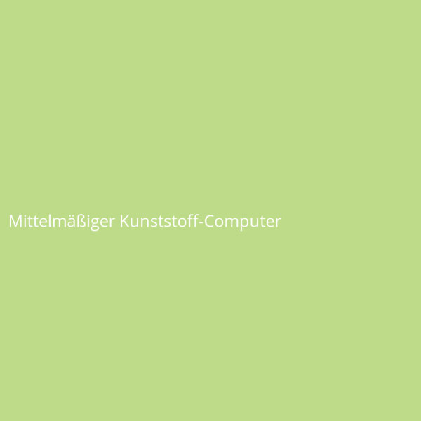 Mittelmäßiger Kunststoff-Computer