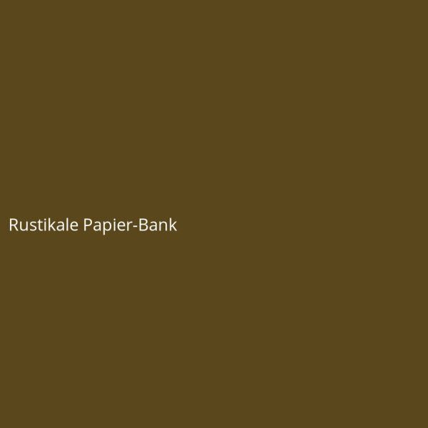 Rustikale Papier-Bank