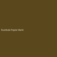 Rustikale Papier-Bank